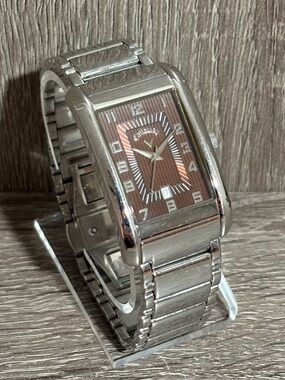 Brown Callaway Tank Stainless Steel Men’s Watch With New Battery